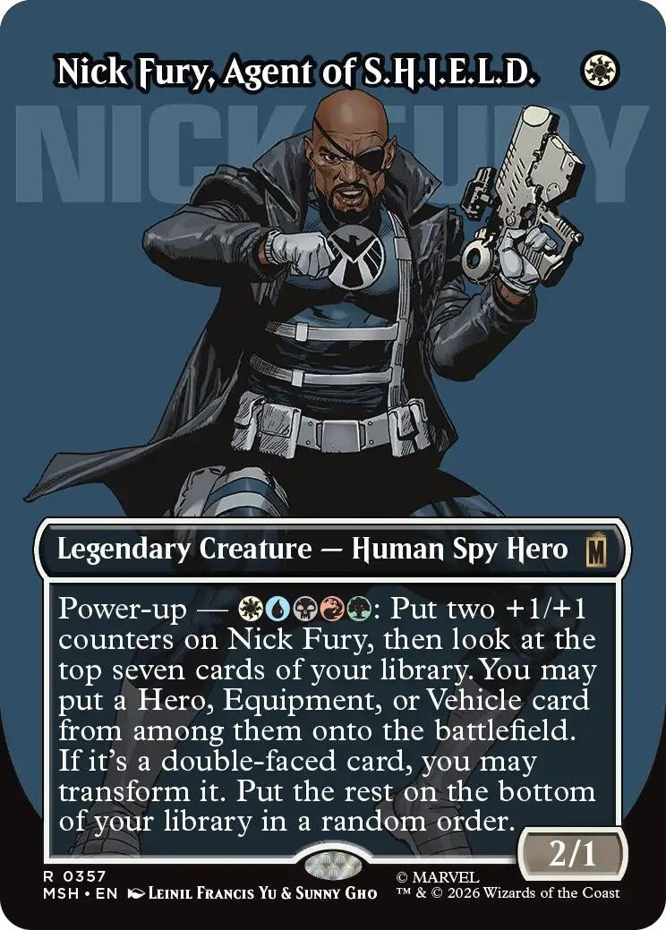 Image for Nick Fury, Agent of S.H.I.E.L.D. (Borderless) (0357) (357) (MSH) - Magic: The Gathering