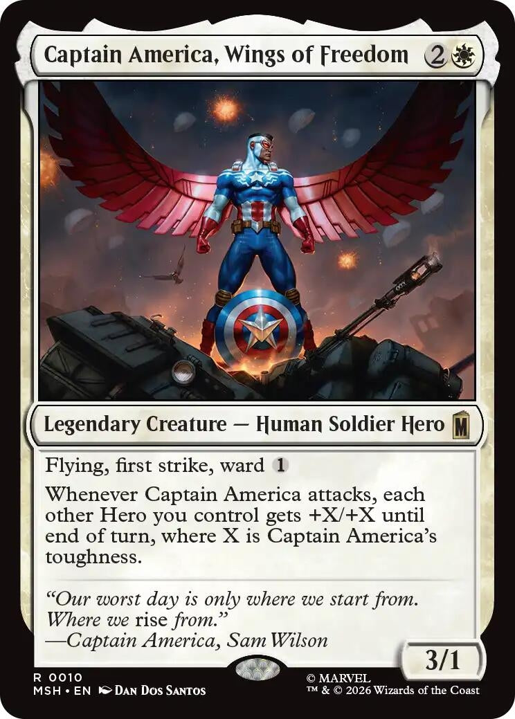 Captain America, Wings of Freedom (10) (MSH)