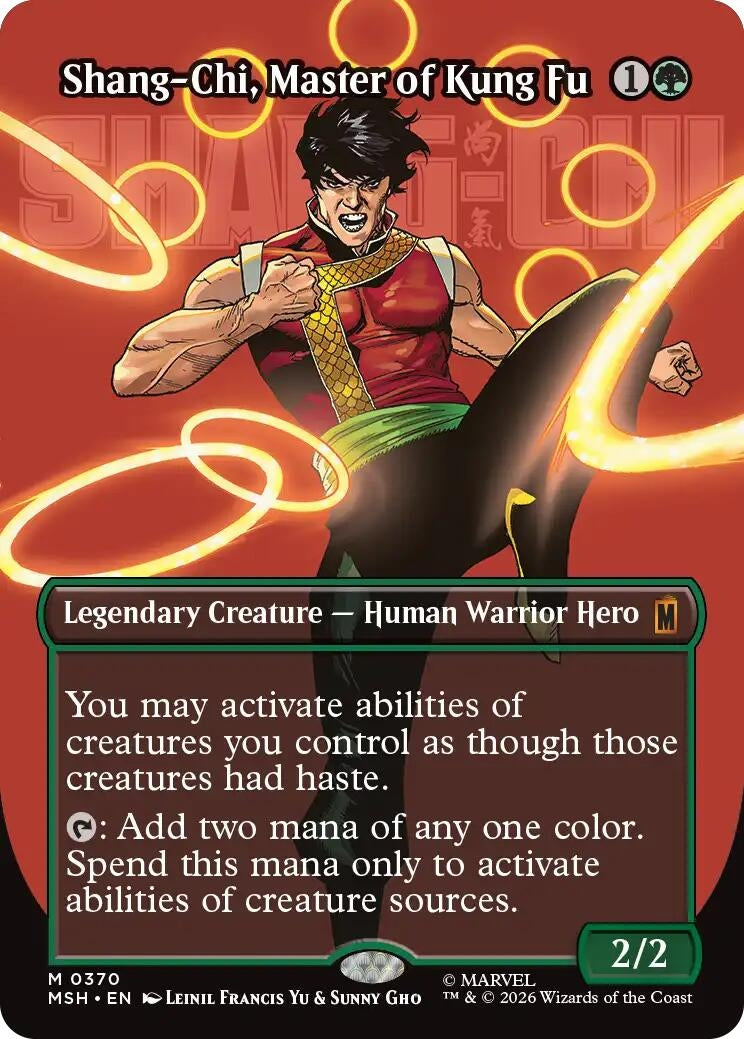 Image for Shang-Chi, Master of Kung Fu (Borderless) (0370) (370) (MSH) - Magic: The Gathering