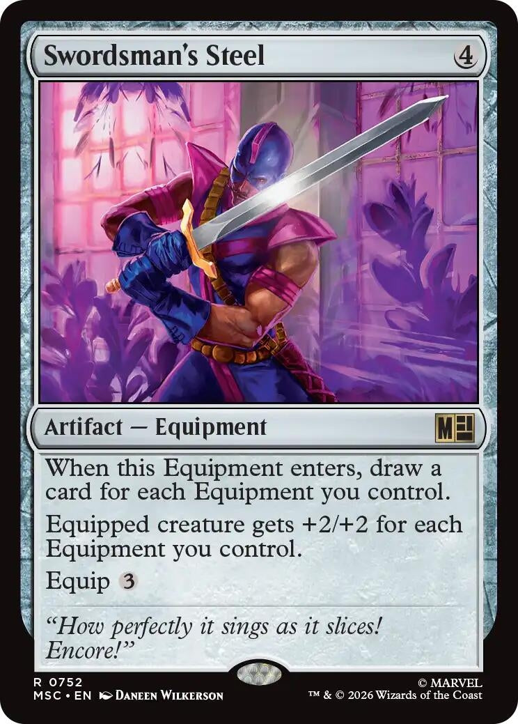 Image for Swordsman's Steel (752) (MSC) - Magic: The Gathering