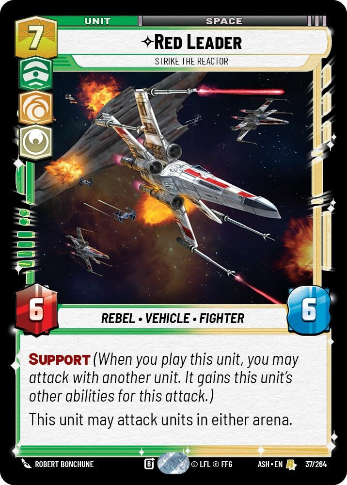 Image for Red Leader - Strike the Reactor (37/264) (ASH) - Star Wars: Unlimited