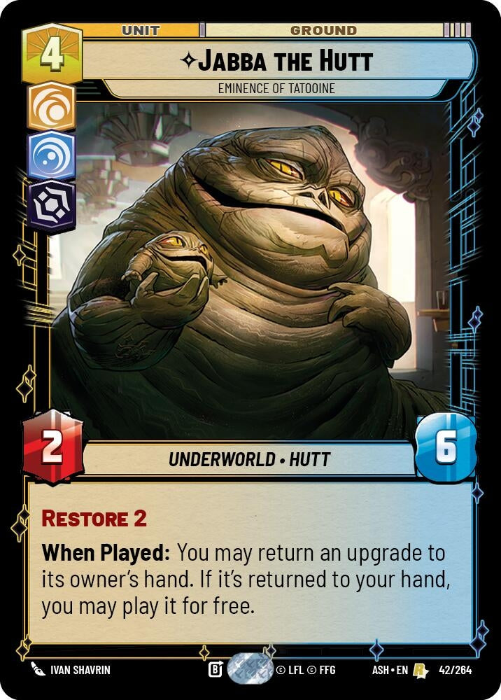 Image for Jabba the Hutt - Eminence of Tatooine (42/264) (ASH) - Star Wars: Unlimited