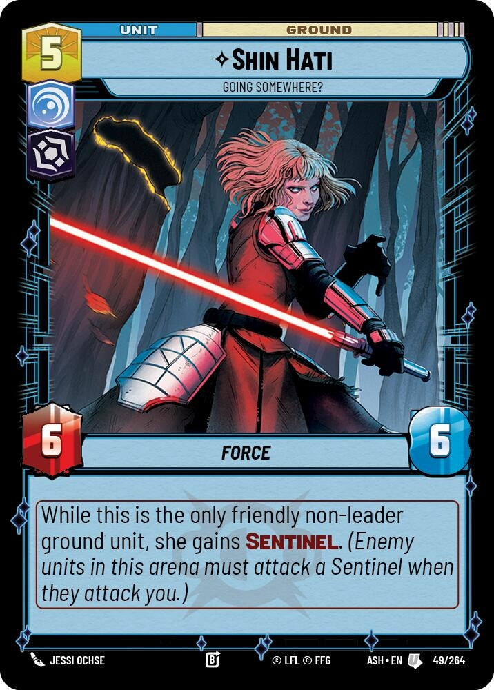 Image for Shin Hati - Going Somewhere? (49/264) (ASH) - Star Wars: Unlimited