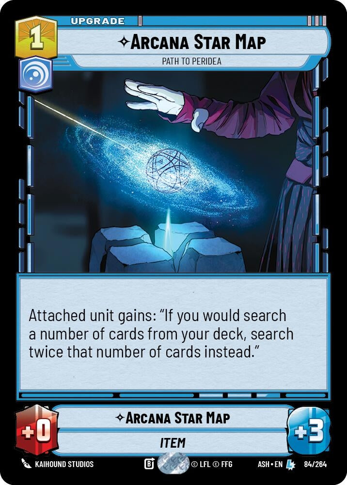 Image for Arcana Star Map - Path to Peridea (84/264) (ASH) - Star Wars: Unlimited