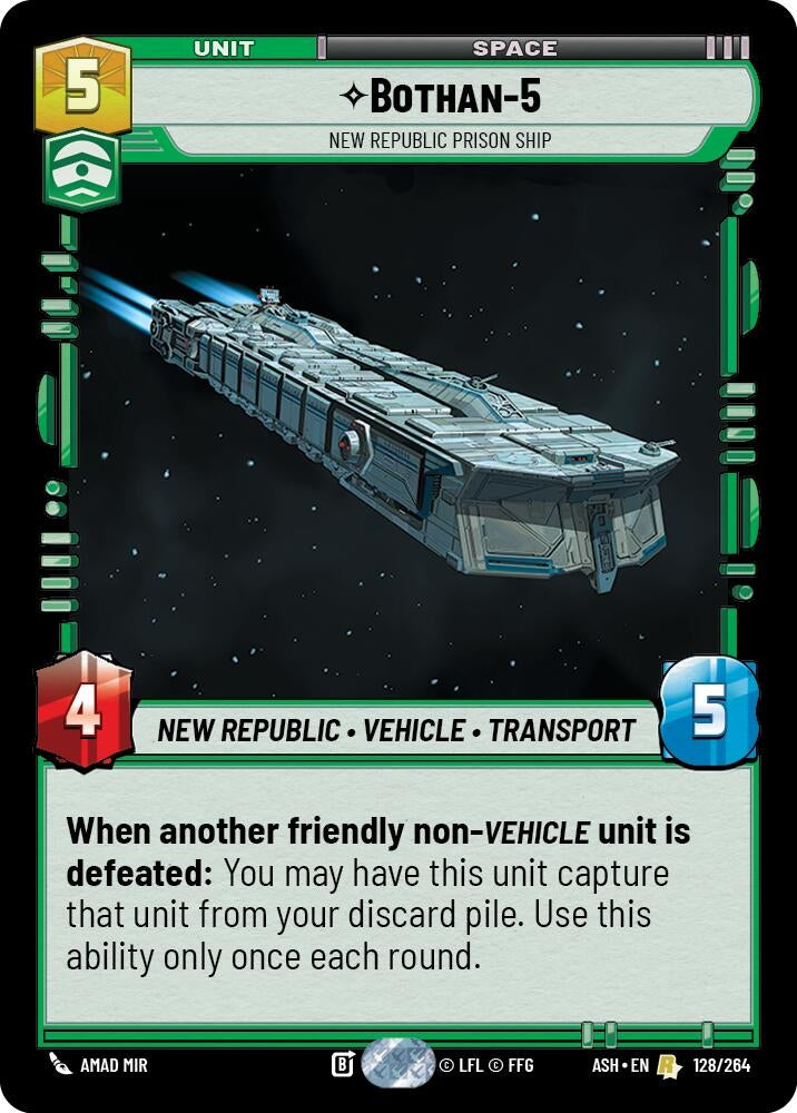 Image for Bothan-5 - New Republic Prison Ship (128/264) (ASH) - Star Wars: Unlimited