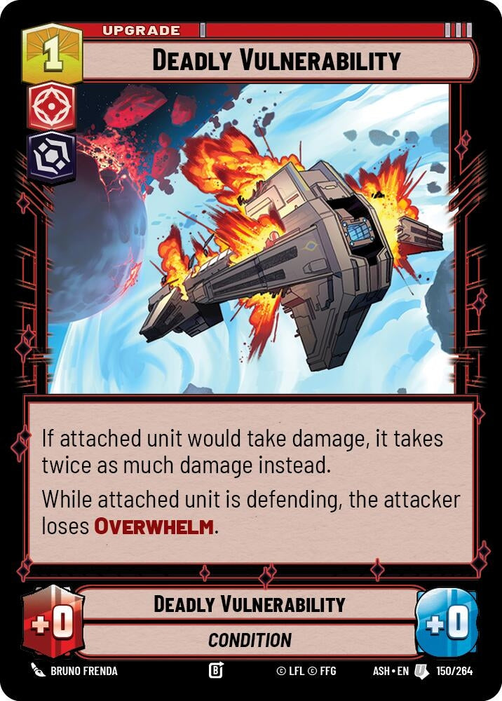 Image for Deadly Vulnerability (150/264) (ASH) - Star Wars: Unlimited