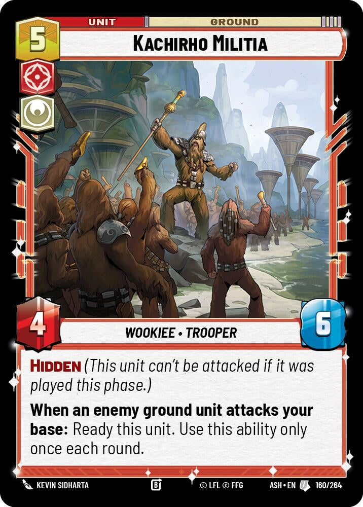 Image for Kachirho Militia (160/264) (ASH) - Star Wars: Unlimited