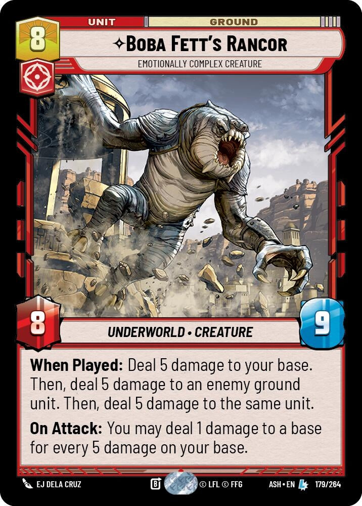 Image for Boba Fett's Rancor - Emotionally Complex Creature (179/264) (ASH) - Star Wars: Unlimited