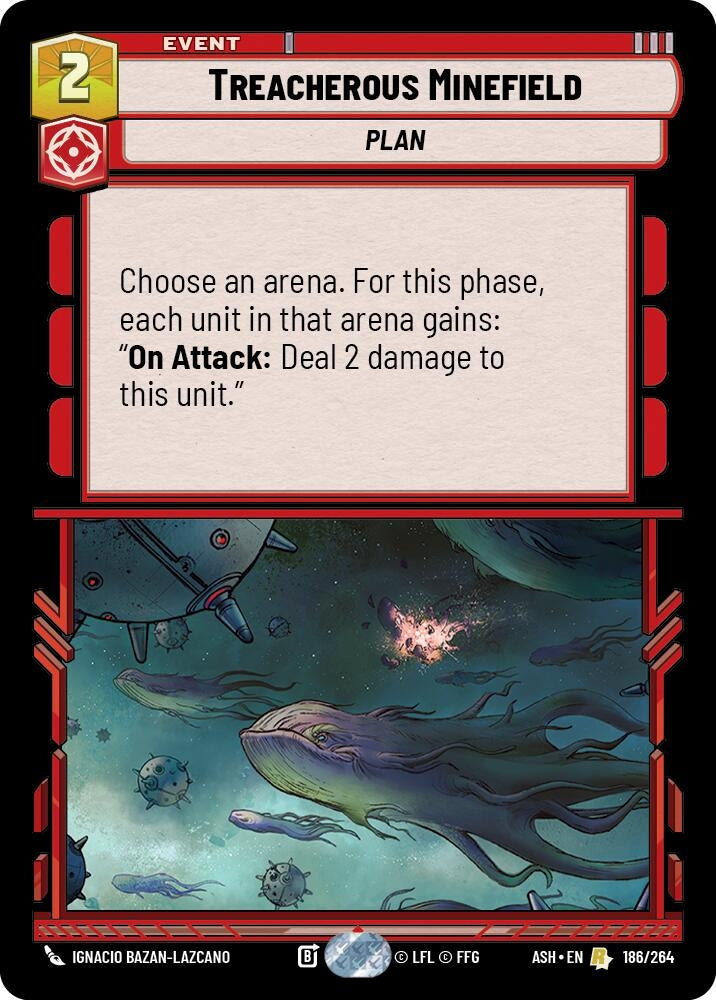 Image for Treacherous Minefield (186/264) (ASH) - Star Wars: Unlimited