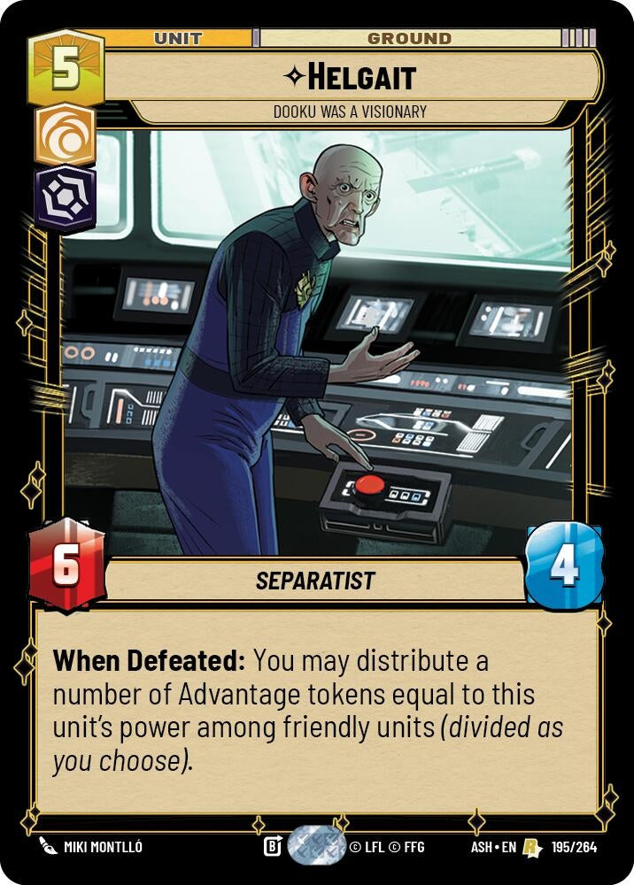 Image for Helgait - Dooku Was a Visionary (195/264) (ASH) - Star Wars: Unlimited