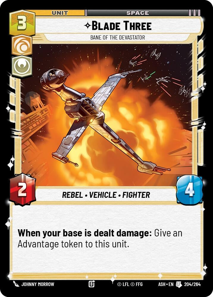 Image for Blade Three - Bane of the Devastator (204/264) (ASH) - Star Wars: Unlimited