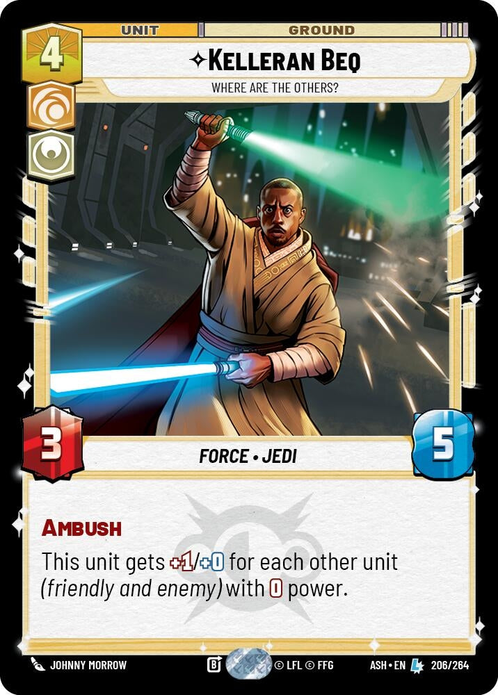Image for Kelleran Beq - Where are the Others? (206/264) (ASH) - Star Wars: Unlimited