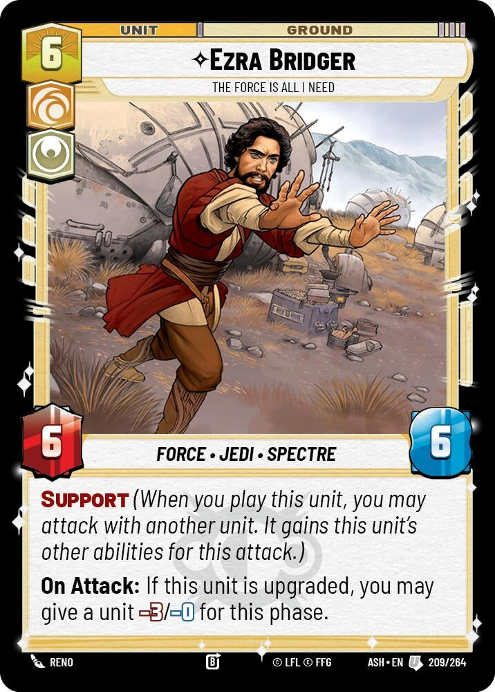 Image for Ezra Bridger - The Force is All I Need (209/264) (ASH) - Star Wars: Unlimited