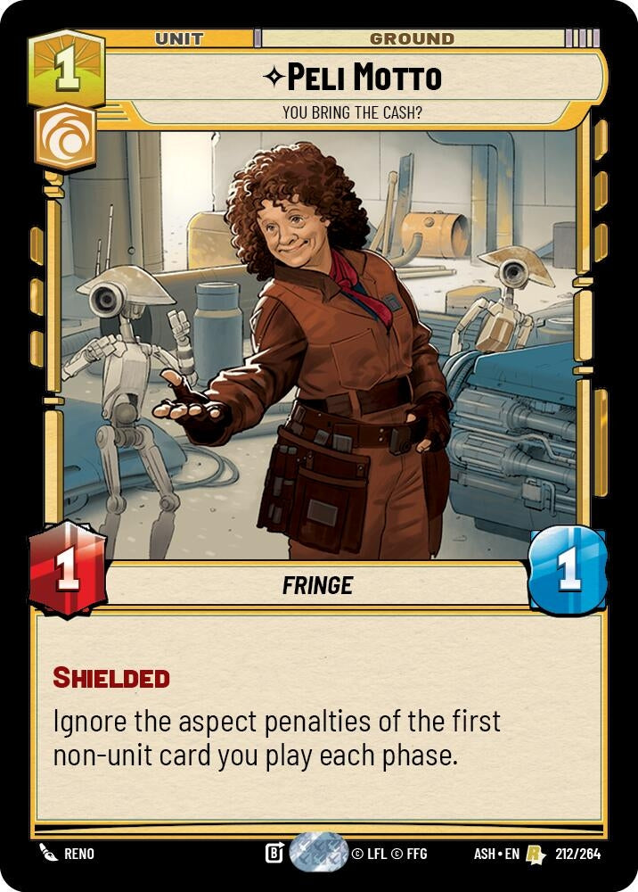 Image for Peli Motto - You Bring the Cash? (212/264) (ASH) - Star Wars: Unlimited