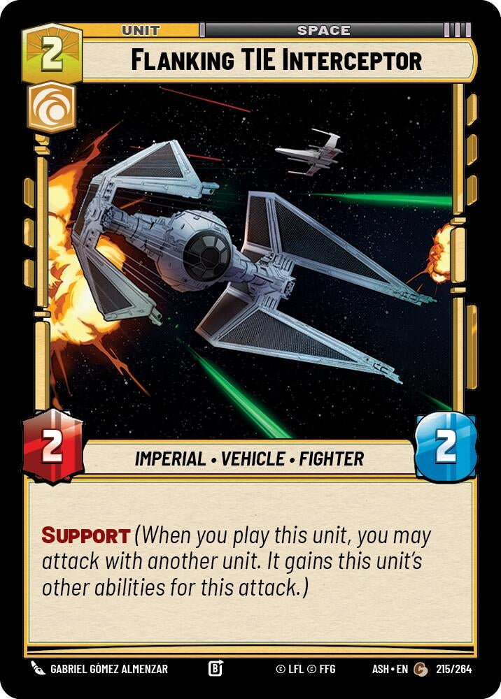 Flanking TIE Interceptor (215/264) (ASH)