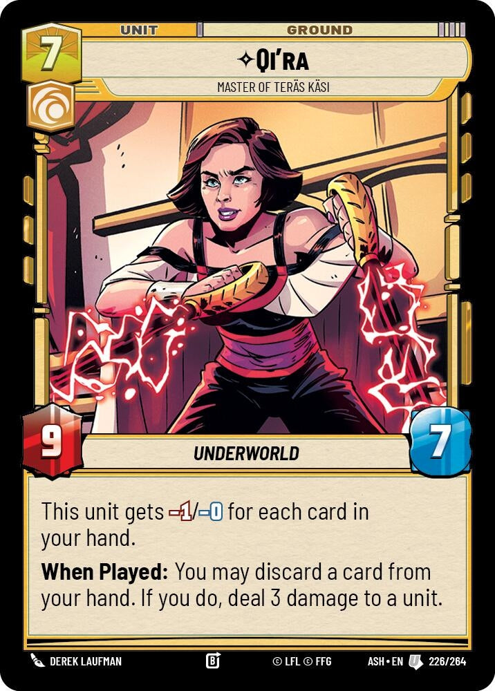 Image for Qi'ra - Master of Teras Kasi (226/264) (ASH) - Star Wars: Unlimited
