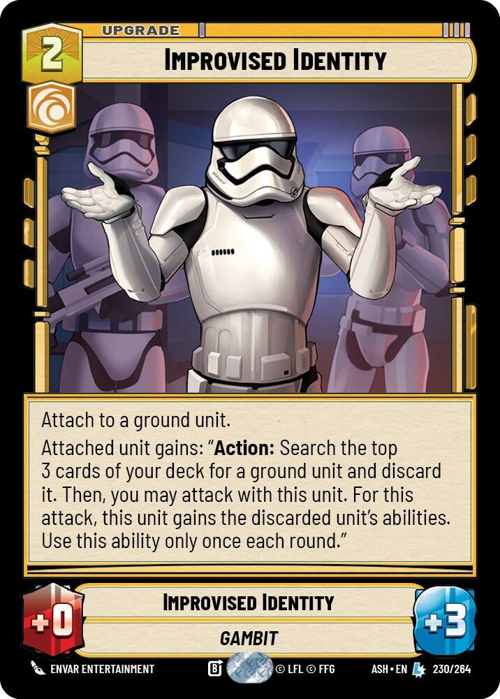 Image for Improvised Identity (230/264) (ASH) - Star Wars: Unlimited