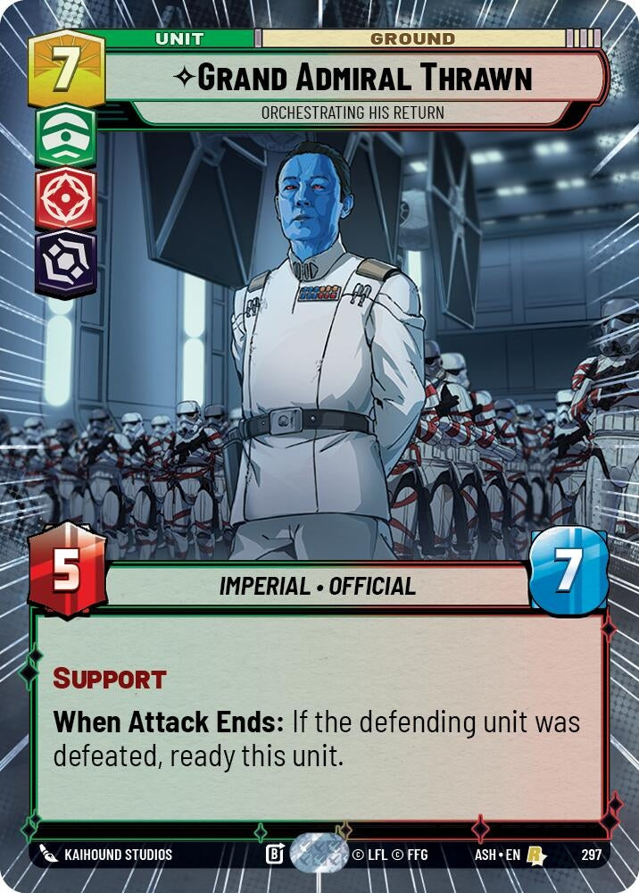 Image for Grand Admiral Thrawn - Orchestrating His Return (Hyperspace) (297) (ASH) - Star Wars: Unlimited