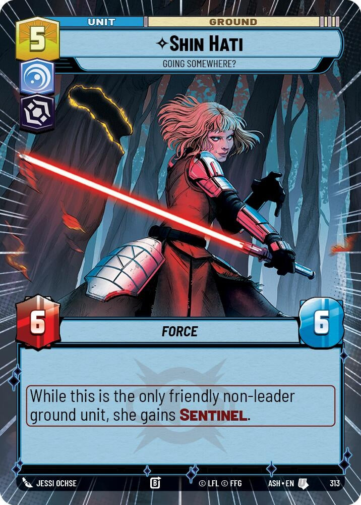 Image for Shin Hati - Going Somewhere? (Hyperspace) (313) (ASH) - Star Wars: Unlimited
