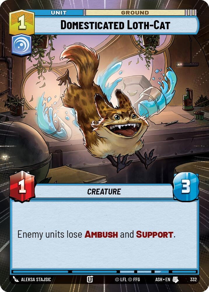 Image for Domesticated Loth-Cat (Hyperspace) (332) (ASH) - Star Wars: Unlimited