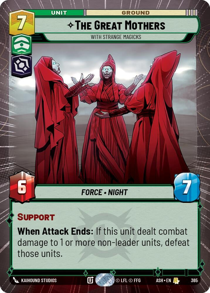 Image for The Great Mothers - With Strange Magicks (Hyperspace) (365) (ASH) - Star Wars: Unlimited