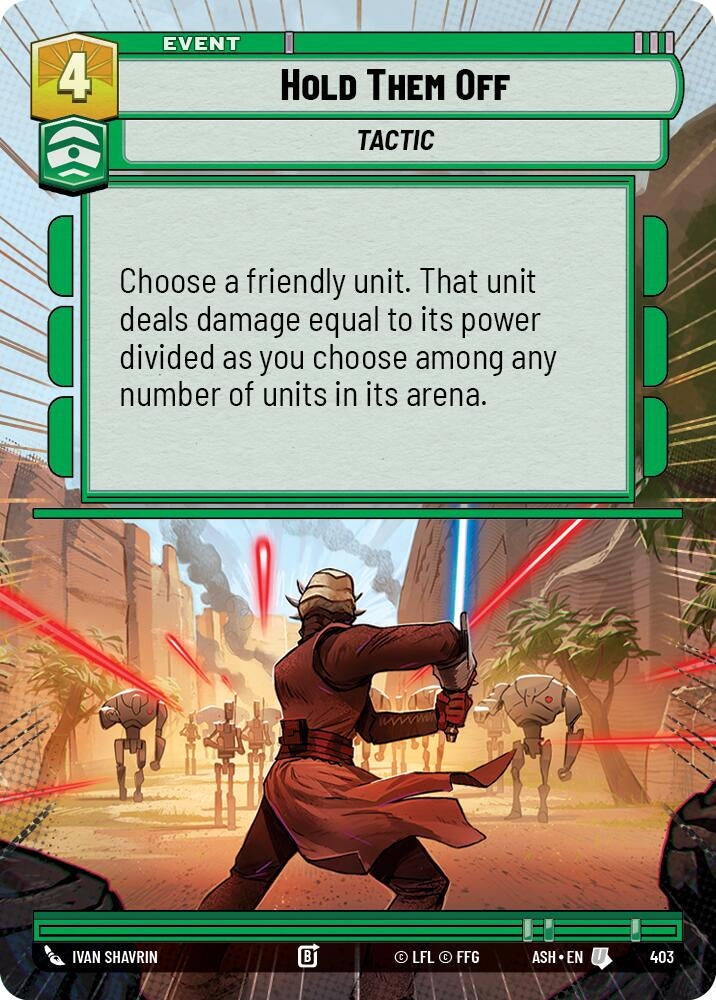 Image for Hold Them Off (Hyperspace) (403) (ASH) - Star Wars: Unlimited