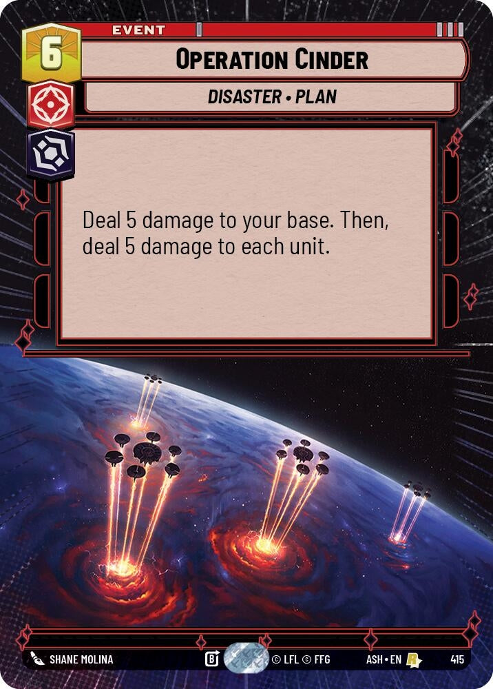 Image for Operation Cinder (Hyperspace) (415) (ASH) - Star Wars: Unlimited
