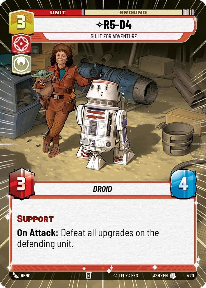 Image for R5-D4 - Built for Adventure (Hyperspace) (420) (ASH) - Star Wars: Unlimited