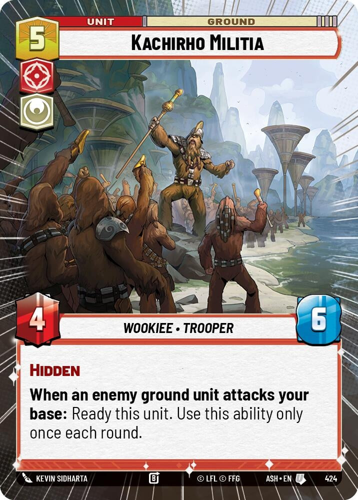 Image for Kachirho Militia (Hyperspace) (424) (ASH) - Star Wars: Unlimited