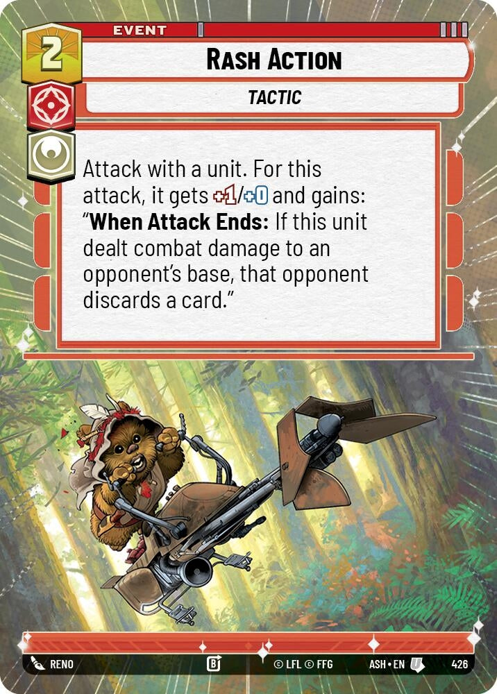 Image for Rash Action (Hyperspace) (426) (ASH) - Star Wars: Unlimited