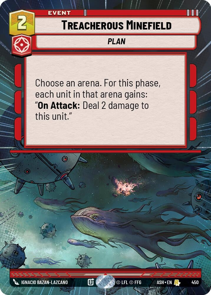 Image for Treacherous Minefield (Hyperspace) (450) (ASH) - Star Wars: Unlimited