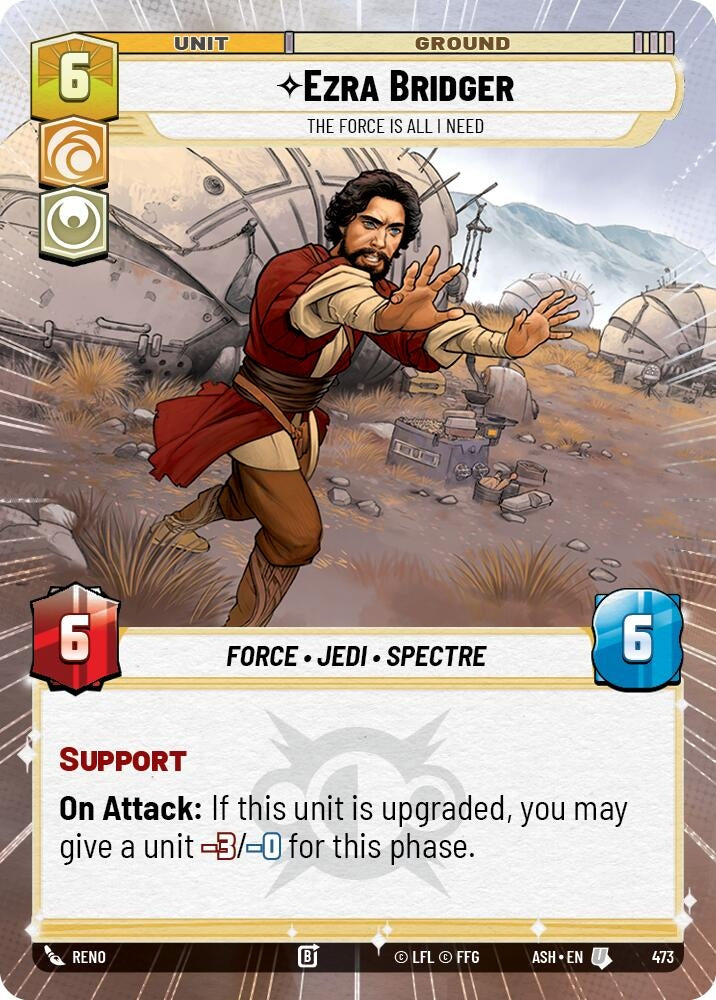Image for Ezra Bridger - The Force is All I Need (Hyperspace) (473) (ASH) - Star Wars: Unlimited