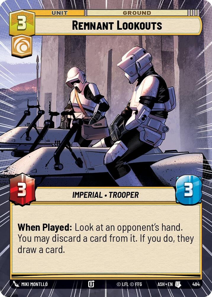 Image for Remnant Lookouts (Hyperspace) (484) (ASH) - Star Wars: Unlimited