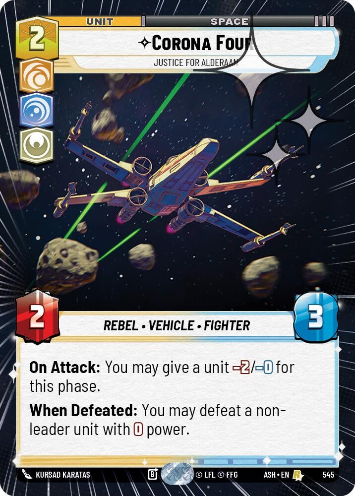 Corona Four - Justice for Alderaan (Hyperspace Foil) (545) (ASH)