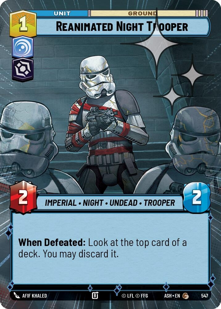 Image for Reanimated Night Trooper (Hyperspace Foil) (547) (ASH) - Star Wars: Unlimited