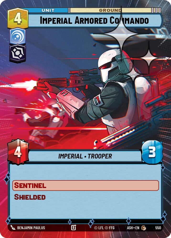 Image for Imperial Armored Commando (Hyperspace Foil) (550) (ASH) - Star Wars: Unlimited