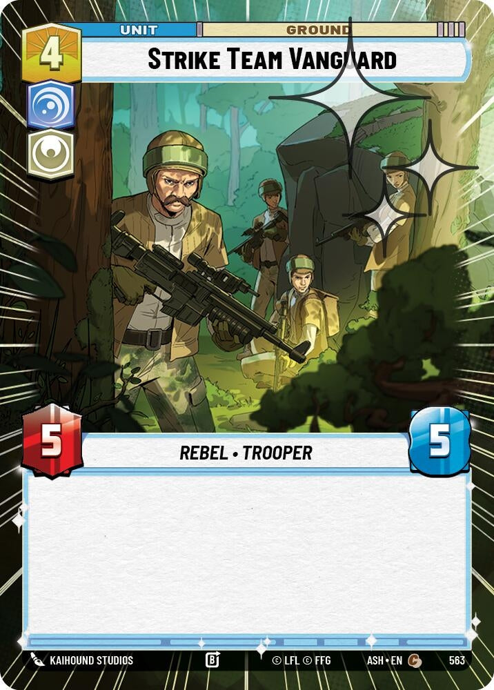 Image for Strike Team Vanguard (Hyperspace Foil) (563) (ASH) - Star Wars: Unlimited