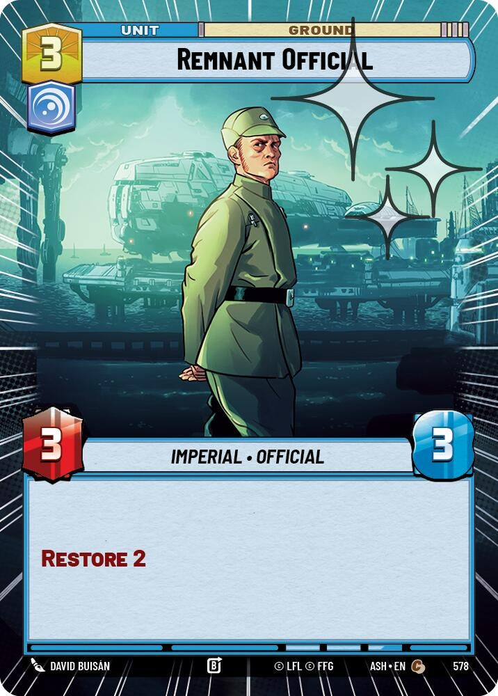 Image for Remnant Official (Hyperspace Foil) (578) (ASH) - Star Wars: Unlimited