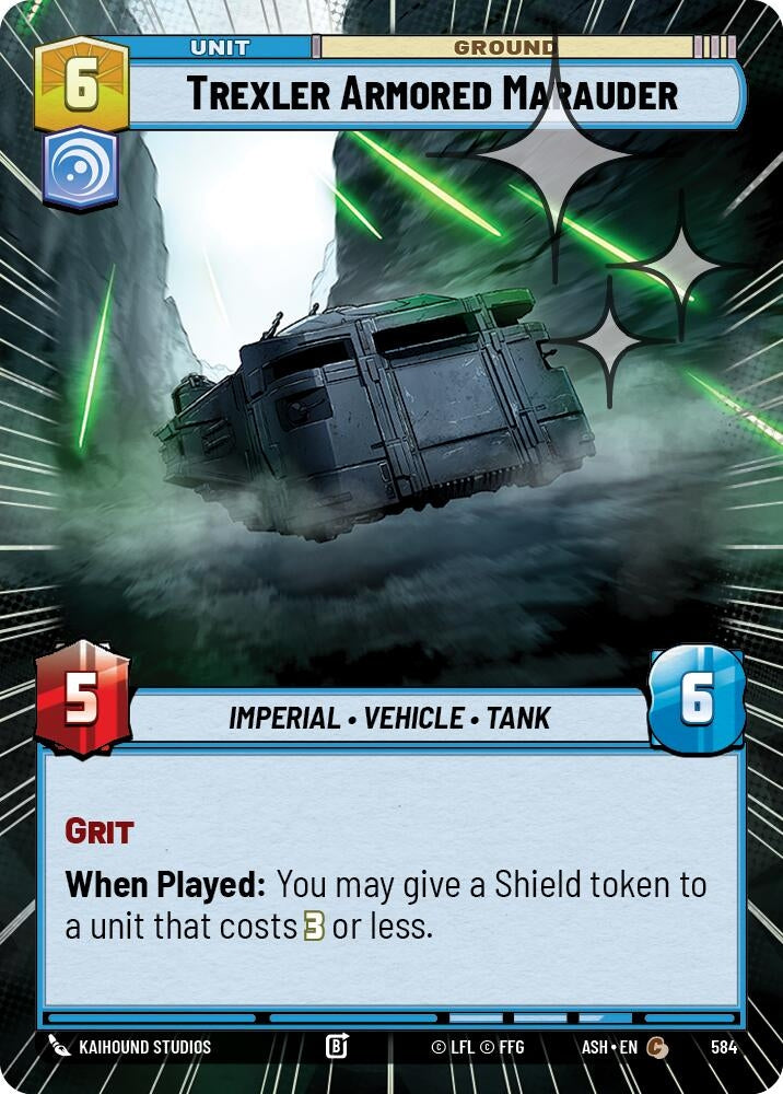 Image for Trexler Armored Marauder (Hyperspace Foil) (584) (ASH) - Star Wars: Unlimited