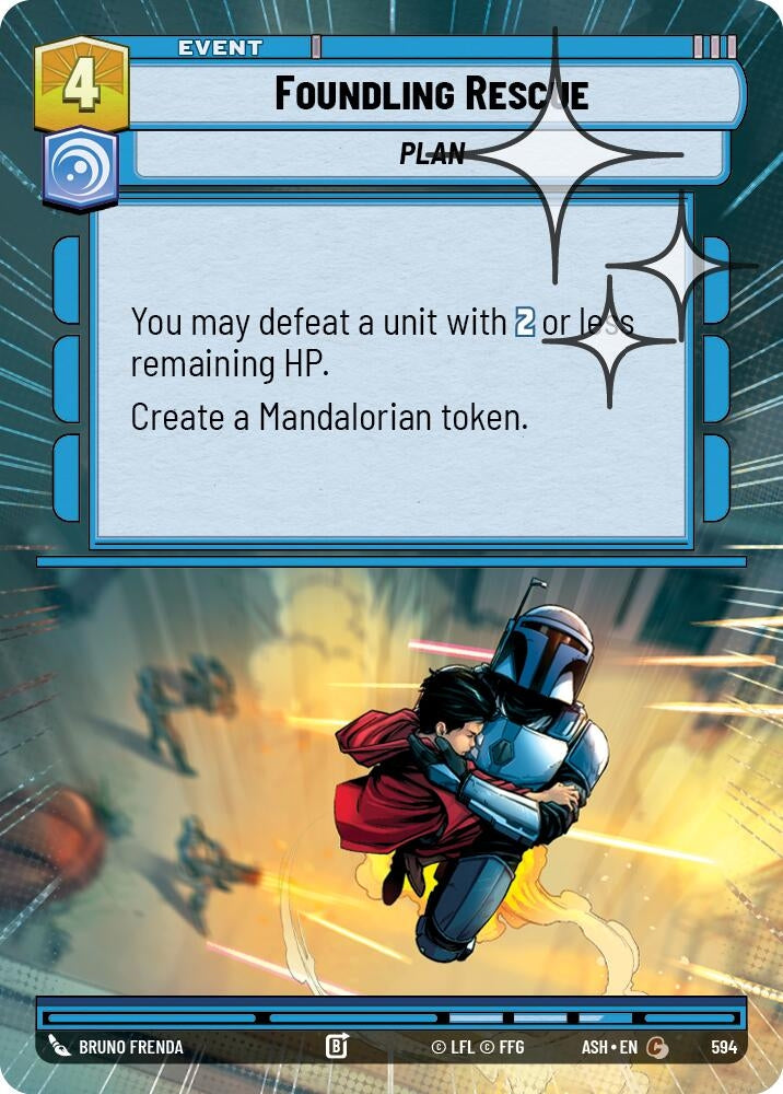 Image for Foundling Rescue (Hyperspace Foil) (594) (ASH) - Star Wars: Unlimited