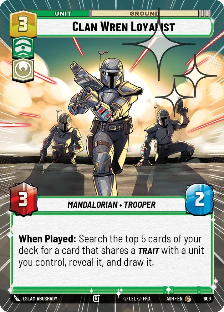 Image for Clan Wren Loyalist (Hyperspace Foil) (609) (ASH) - Star Wars: Unlimited