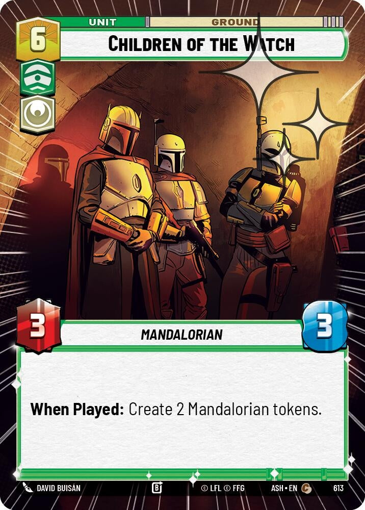 Image for Children of the Watch (Hyperspace Foil) (613) (ASH) - Star Wars: Unlimited