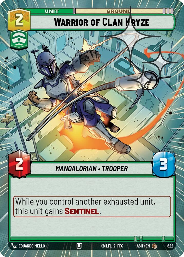 Warrior of Clan Kryze (Hyperspace Foil) (622) (ASH)