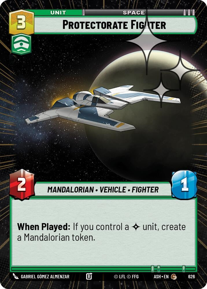 Image for Protectorate Fighter (Hyperspace Foil) (626) (ASH) - Star Wars: Unlimited