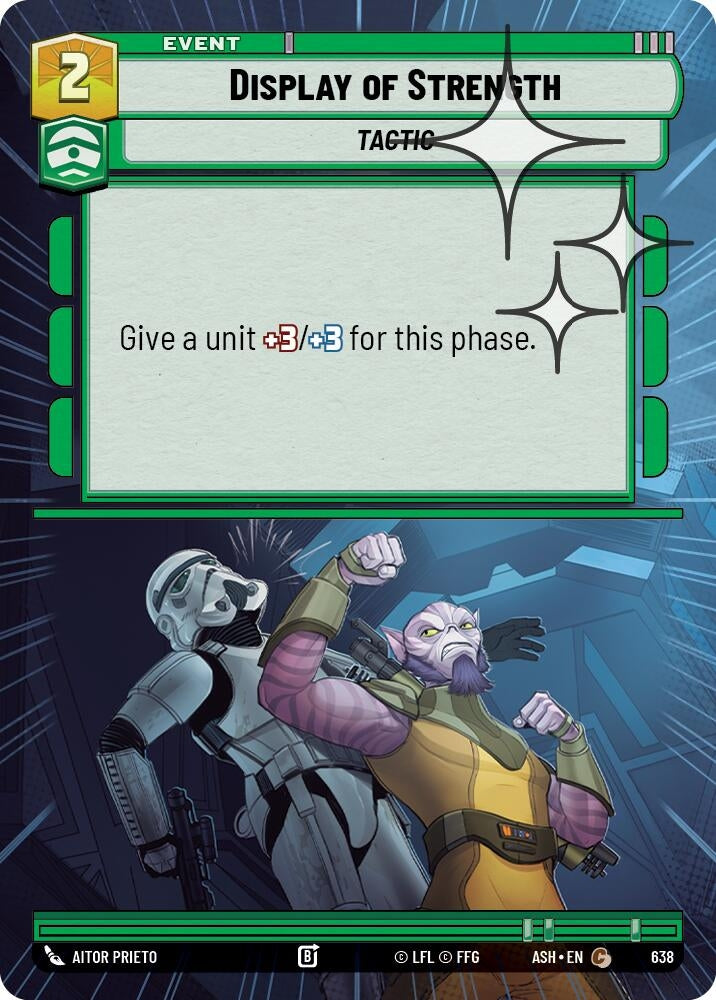 Image for Display of Strength (Hyperspace Foil) (638) (ASH) - Star Wars: Unlimited