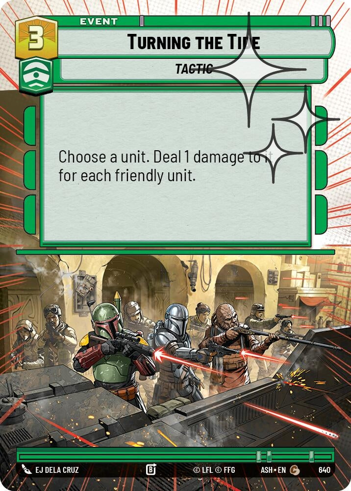 Image for Turning the Tide (Hyperspace Foil) (640) (ASH) - Star Wars: Unlimited