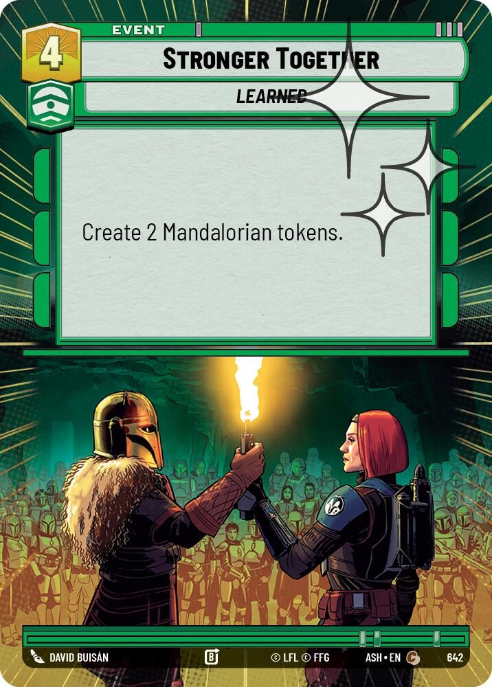 Image for Stronger Together (Hyperspace Foil) (642) (ASH) - Star Wars: Unlimited