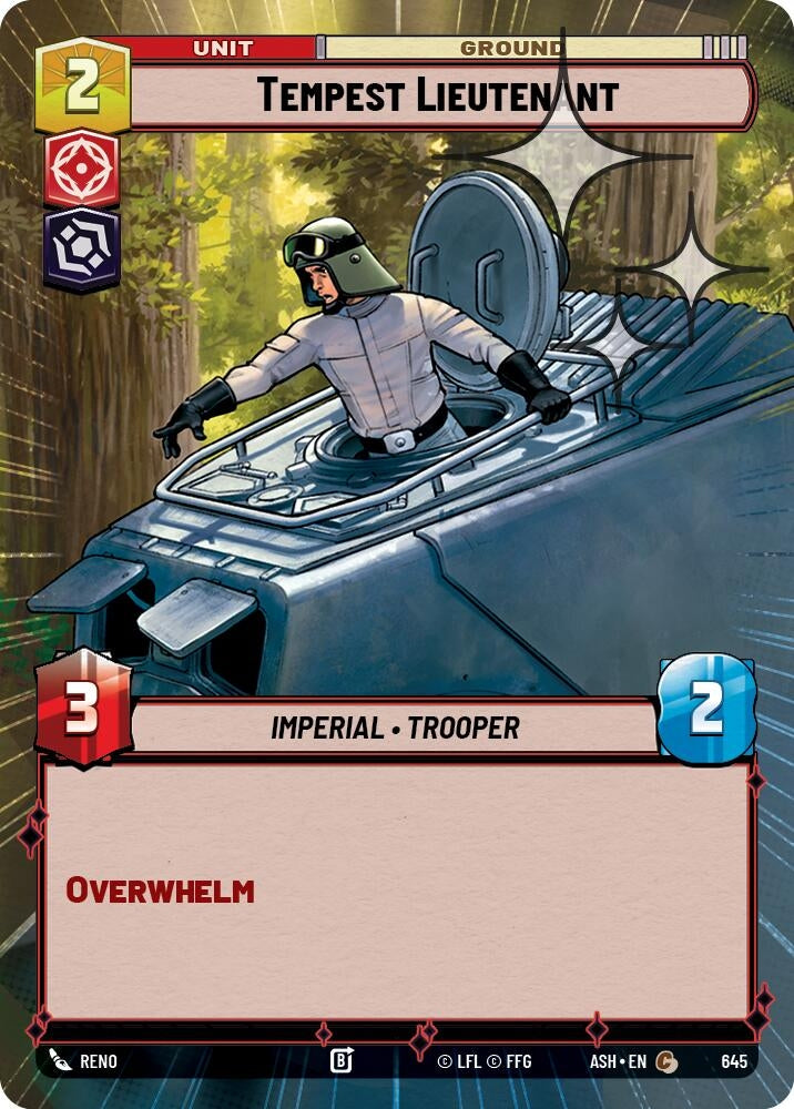 Image for Tempest Lieutenant (Hyperspace Foil) (645) (ASH) - Star Wars: Unlimited