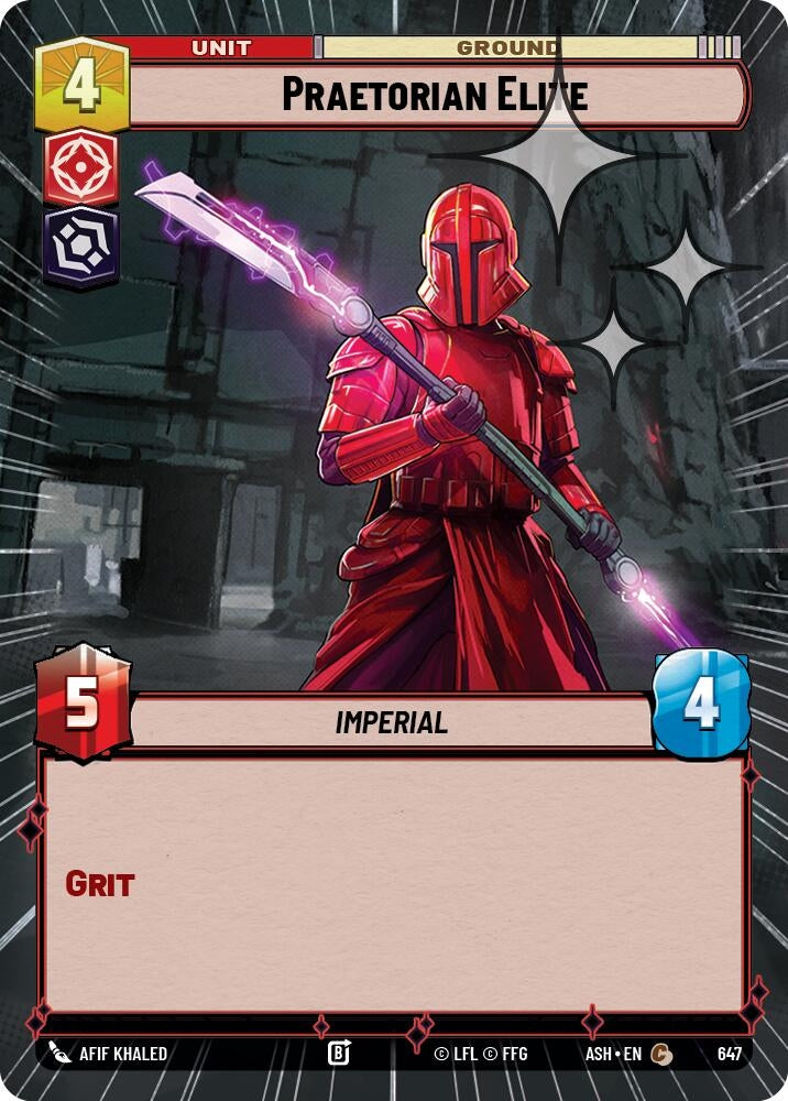 Image for Praetorian Elite (Hyperspace Foil) (647) (ASH) - Star Wars: Unlimited
