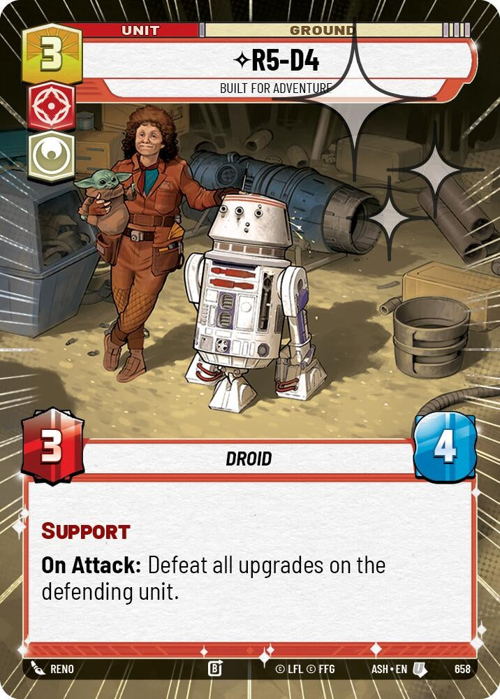 Image for R5-D4 - Built for Adventure (Hyperspace Foil) (658) (ASH) - Star Wars: Unlimited